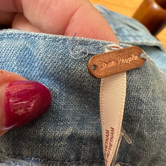 Free People Women's Size XS Sami Denim Mini Dress Bali Blue NWT - Picture 8 of 8